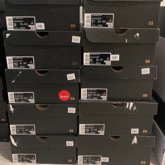 Nike Air Jordan 1 Mid True Blue Grey White Shoes Men DQ8426-014 (GS) DQ8423-014 - Picture 9 of 11